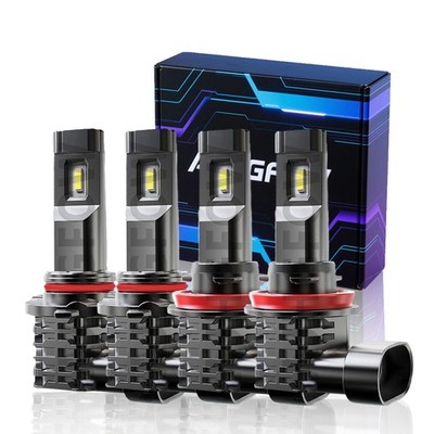 4x 6000K LED Headlight High-Low Beam Bulbs Kit For Honda Accord 2008-2016 2017