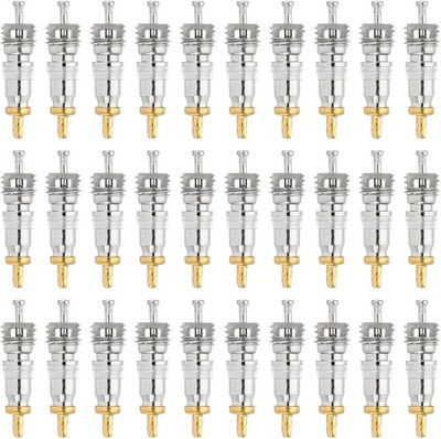 PATIKIL Air Conditioning Valve Core with Seal, 50 5mm / 0.03 inch, Brass Tone 