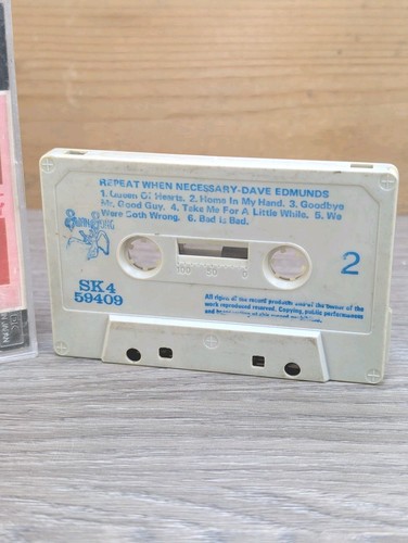 DAVE EDMUNDS : Repeat When Necessary - Swan Song 1979 Cassette Tape Album - Picture 4 of 5