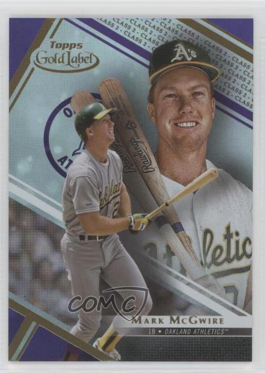 2021 Topps Gold Label Class 2 Purple 38/75 Mark McGwire #21 0p0