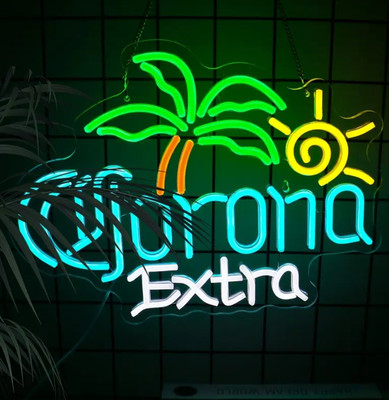 Corona Extra  Neon Sign Garage Decor Led Sign Bar Man Cave Bar Party Palm Tree