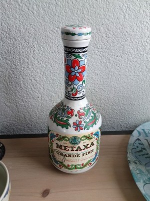 Metaxa Grande Fine 40 Years Old Porcelain Liquor Bottle 0.7L | eBay