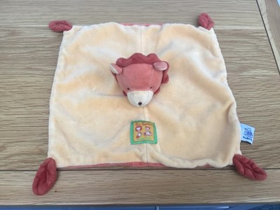 Moulin Roty Dschungel Löwe orange gelb Tröster Babydecke Doudou Stofftier