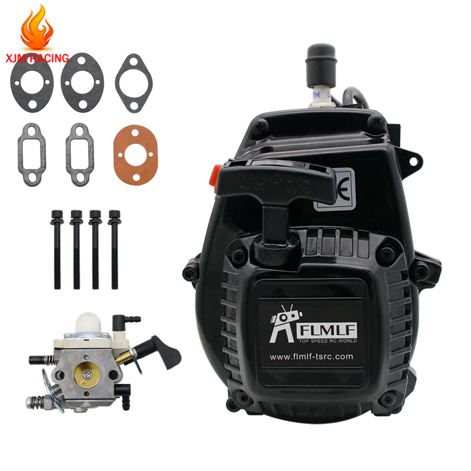 30.5CC 10HP Reed Engine with Carb 1191 For 1/5 HPI BAJA FG LOSI 5IVE T FLMLF RC - Image 2 of 4