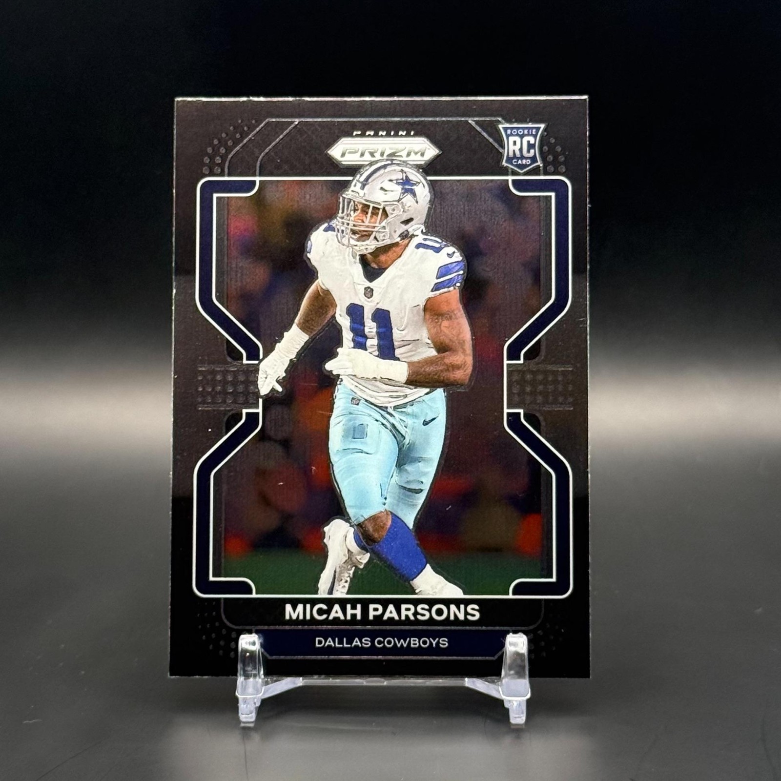 Micah Parsons 2021 Panini Chronicles #PB-19 Prizm Black Dallas Cowboys