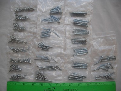 Lot of 160+ Assorted Flat Regular Head Screws, RC R/C Plane Airplane Boat Car