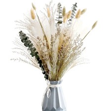 Natural Dried Flower Bouquet,17" Dried Flowers for Vase,Dried Floral Arrangem...