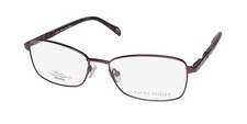 NEW LAURA ASHLEY TABITHA GLASSES PURPLE 53-16-135 TITANIUM FULL-RIM RECTANGULAR