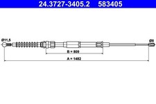 ATE HANDBREMSSEIL HINTEN PASSEND FÜR VW BEETLE | 24.3727-3405.2