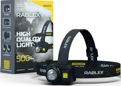 LED Headlamp USB Rechargeable Waterproof Headlamp Camping Jogging RABLEX