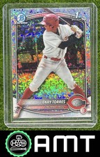 Enry Torres 2025 Bowman Chrome Prospects Mini Diamond Refractor Reds