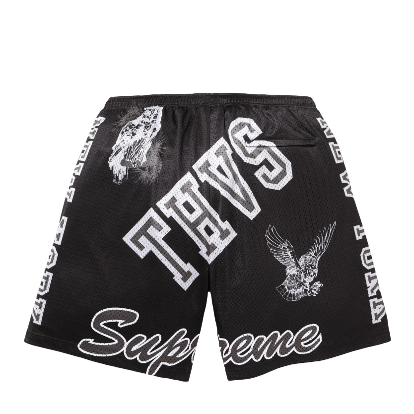 SUPREME SS25 VARSITY MESH SHORT BLACK S-XL | eBay