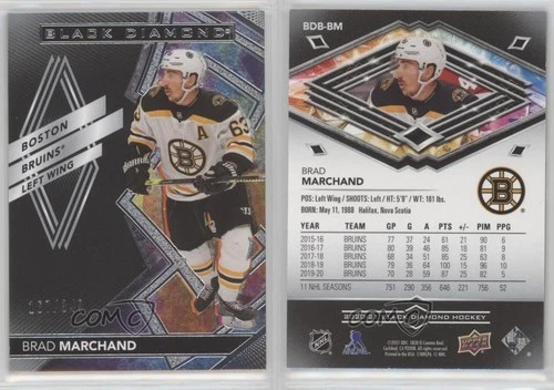 2020-21 Upper Deck Black Diamond /349 Brad Marchand #BDB-BM