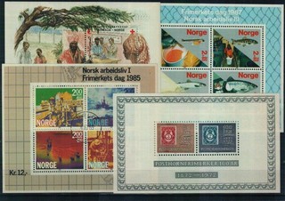 Norwegen Briefmarken 1 Steckkarte postfrisch/gestempelt