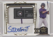 2022 Leaf Trinity Silver Foil 7/99 Sterlin Thompson #PA-ST1 Patch Auto 0o48