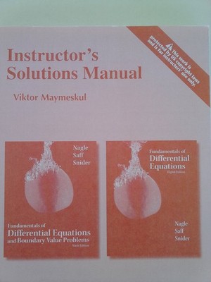 Fundamentals of Differential Equations and Boundary Value Problems, 6e / Ism
