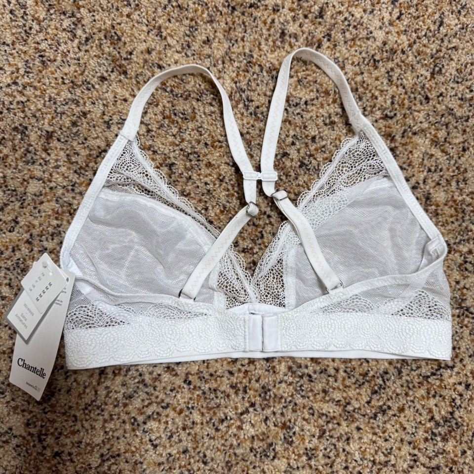 Chantelle Babylone Unlined Underwire Triangle Bra 6451 – Sheer Plunge Comfort