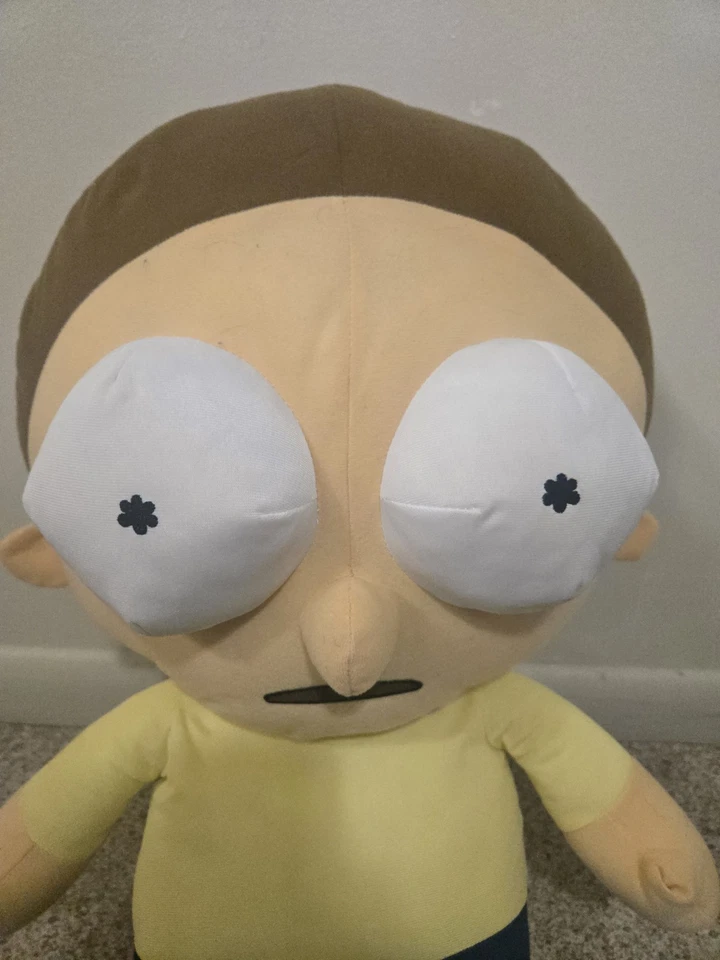 Boneca de Pelúcia GIGANTE Fábrica de Brinquedos/Adulto Natação - Rick And Morty - MORTY 24" EXCELENTE ESTADO!  - Imagem 3 de 4