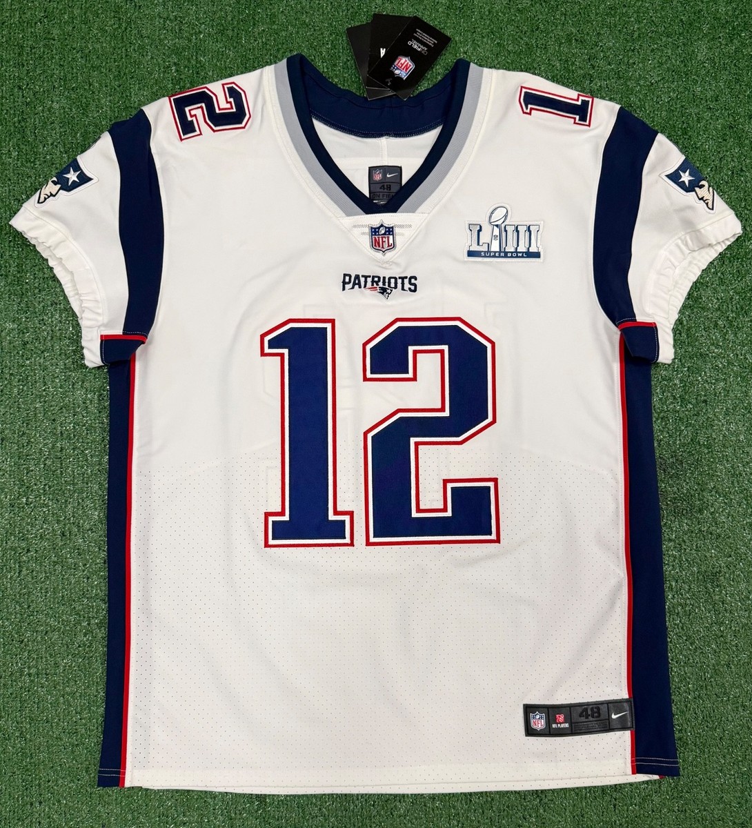 Tom Brady New England Patriots White Super Bowl 53 Nike Vapor