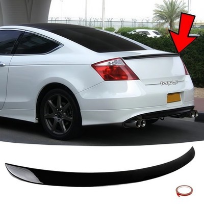 OE Style Gloss Black Trunk Wing Spoiler Lip Fit For Honda Accord Coupe 2008-2012