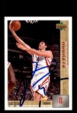 Signed Basketball Card Auto Luis Scola 2008-09 Upper Deck Lineage #173 Rockets