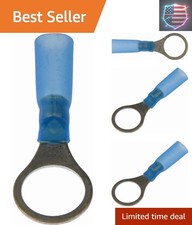 16-14 Gauge Waterproof Ring Terminal Connector   10 Pack, Easy Installation