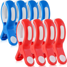8 Pcs Beach Towel Clips for Beach Chairs, Towel Holder for Beach Chair Pool Chai
