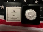 2011-P 5 oz Burnished ATB Olympic Silver Coin (Box, CoA)
