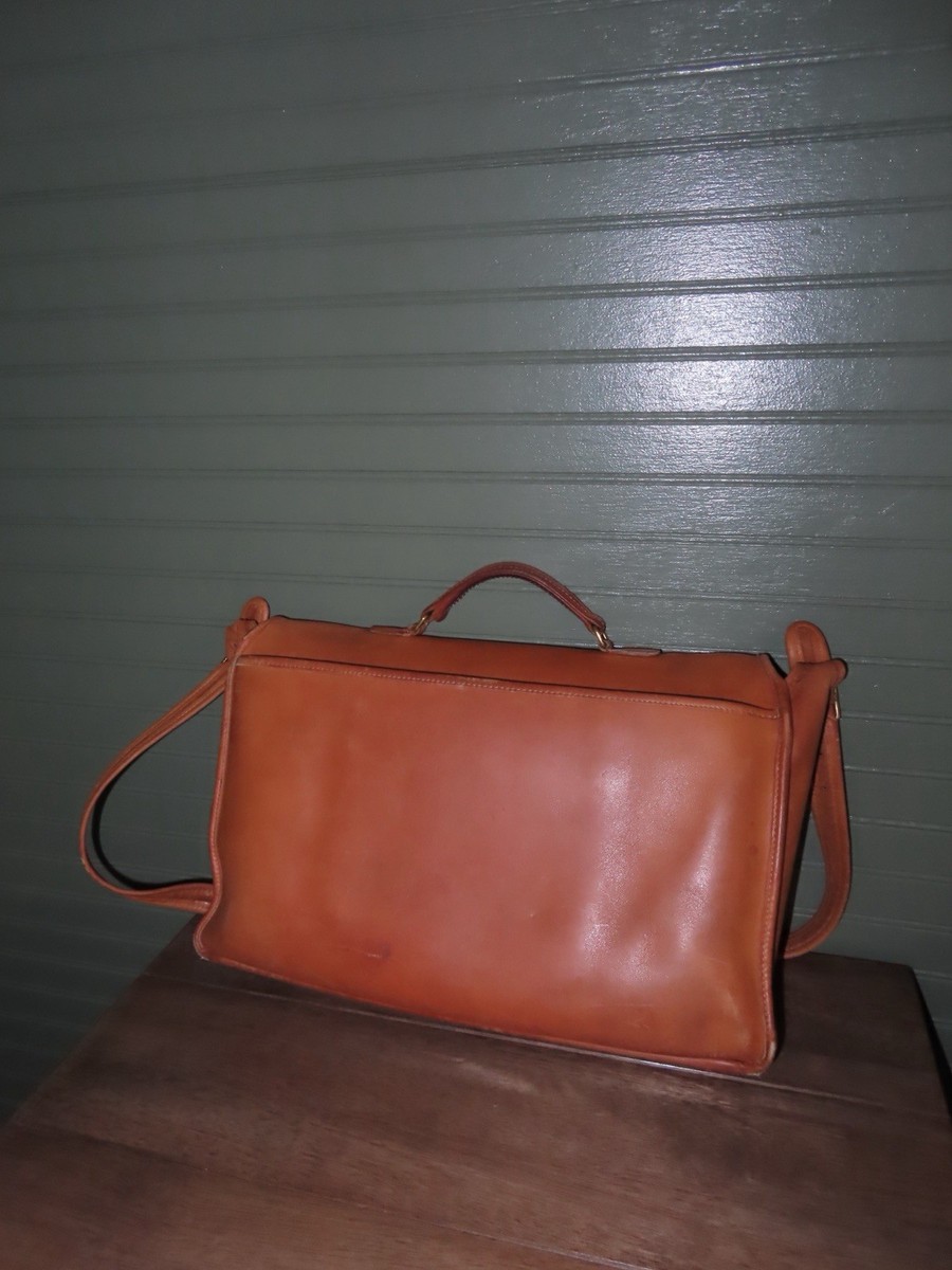 Vintage Coach Metropolitan Briefcase British Tan Style #5180 | eBay