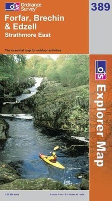 Forfar, Brechin and Edzell (OS Explorer ... by Ordnance Survey Sheet map, folded