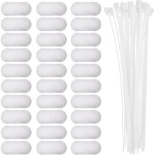 30 Pack Washing Machine Lint Traps With Cable Ties For Drain Clogging Prevention