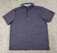 Under Armour Polo Shirt Mens 2XL Purple Heather Loose Fit Heat Gear Stretch XXL