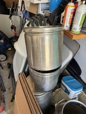 3 gallon  - Ice Cream Stainless Steel tubs carvel  Pre-owned 