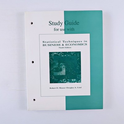 Statistical Techniques in Business and Econom... (Paperback 1995)
