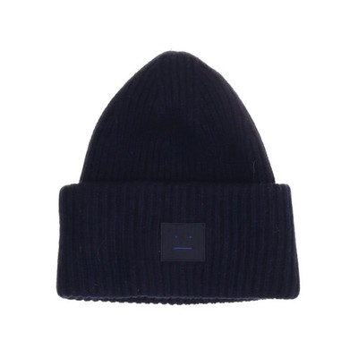 Acne Studios, Beanie-Mütze, Größe: ONE SIZE, Elasthan/Polyamid/Wolle, Blau #23M
