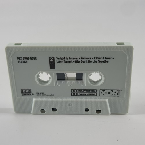 Pet Shop Boys- Please Cassette Tape RARE Synth-Pop Duo Debut Album 1986 - Picture 5 of 5