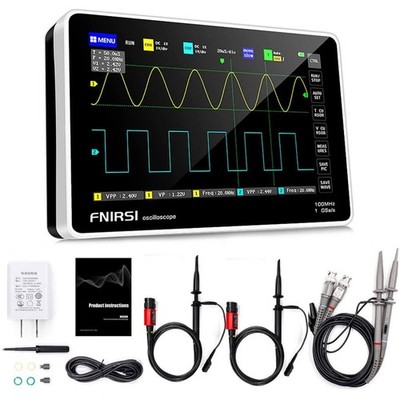2-Kanal Oszilloskop FNIRSI-1013D 7'' LCD 100MHz 1GSa/s Mit FFT NEU ...