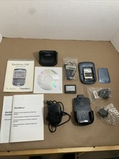 BlackBerry 7290 Blue Cell Phone QWERTY Keyboard Bundle READ DESCRIPTION FOR PART