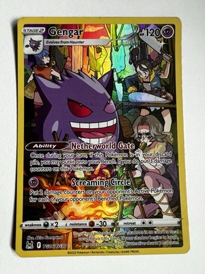 Pokémon TCG Gengar Full Art Holo Rare Card TG06/TG30 Lost Origin | eBay