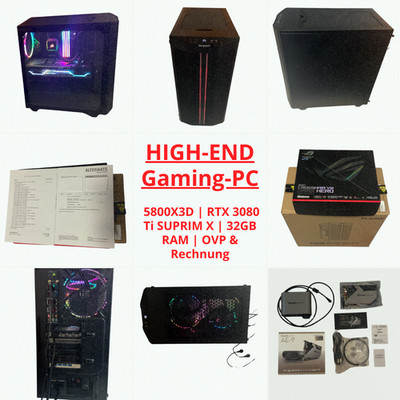 HIGH-END Gaming-PC | 5800X3D | RTX 3080 Ti SUPRIM X | 32GB RAM | OVP & Rechnung