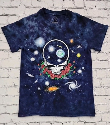   Grateful Dead Space Your Face shirt - Stealie Tie Dye Sundog Tee Sz Small