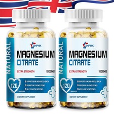 Kapsułki cytrynianu magnezu 1000mg na porcję - najwyższa moc 240 kapsułek