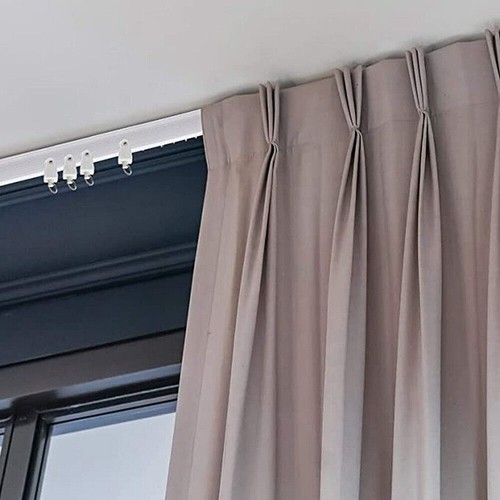 Ceiling Curtain Track Window Rod Pole Rail System Flexible Rail Track Mount US - Picture 19 of 20