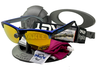 ✓🕶️ OAKLEY FROGSKINS LITE 009374 BLACK FADE SILVER/24K IRIDIUM
