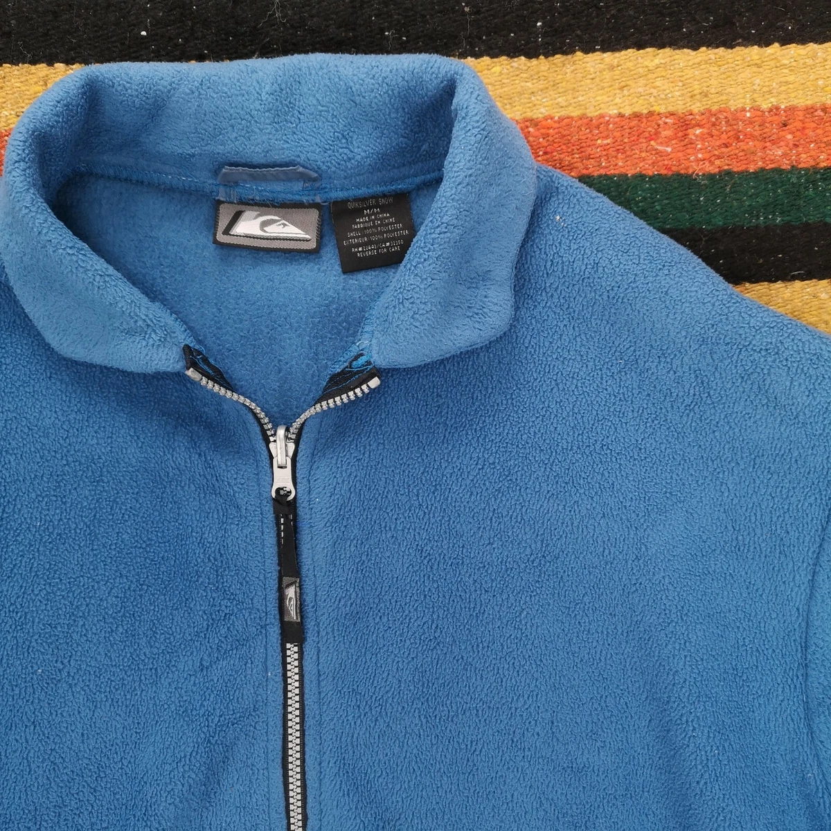 Vintage Quiksilver Fleece Full Zip Up Fleece Jacket 1510