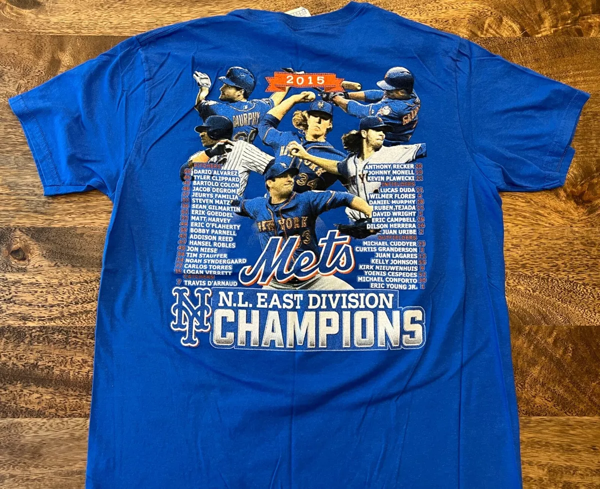 New York Mets NL East Division Champions 2015 T-Shirt / Large / L