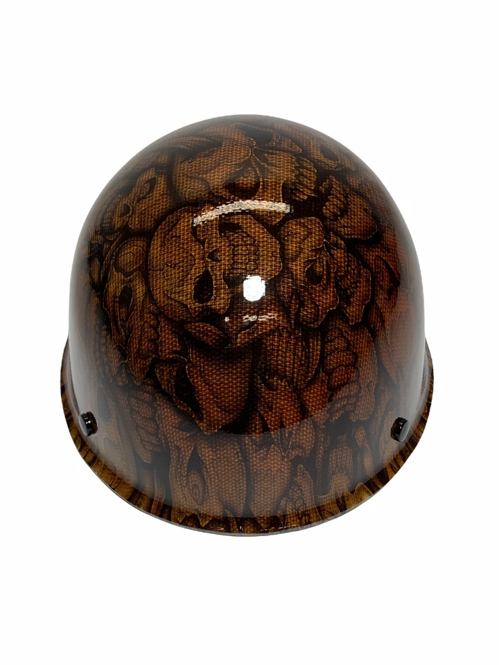 Sombrero duro Hydro Dipped MSA Skullgard Gorra Personalizada Locura Calaveras HG Foto 4 de 4