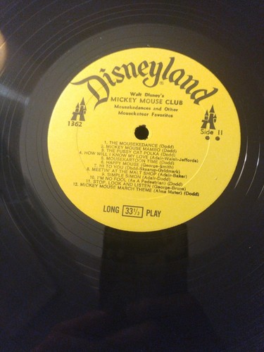 Mickey Mouse Club Mousekedances & andere Mouseketeer Favoriten Vintage LP 1975 - Bild 8 von 8