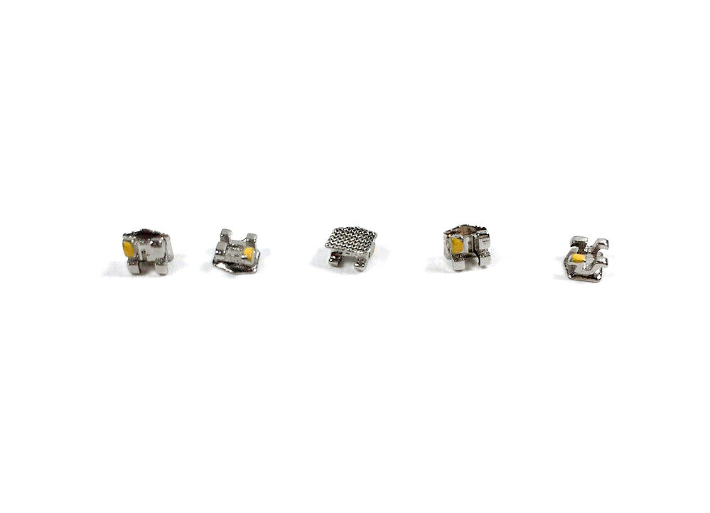 Orthodontic Ceramic & Metal Brackets - Mini Roth 022 With Hooks, Bulk Pack For Dental Lab & Braces - Unbranded, High Quality