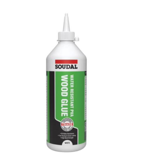Soudal Water Resistant D3 Wood Adhesive PVA Wood Glue WHITE, 1L eBay